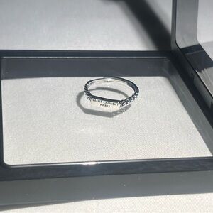 Saint Laurent Silver Chain Ring